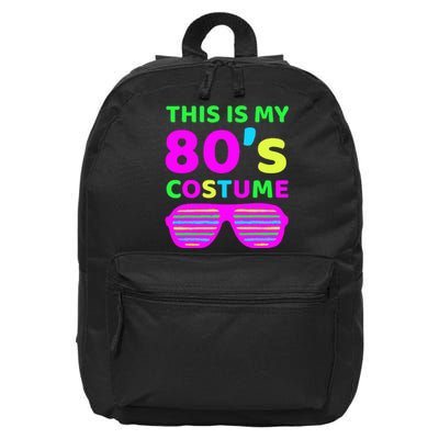 This Is My 80S Costume Outfit Eighties Retro Party Design 16 in Basic Backpack