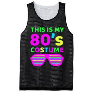 This Is My 80S Costume Outfit Eighties Retro Party Design Mesh Reversible Basketball Jersey Tank