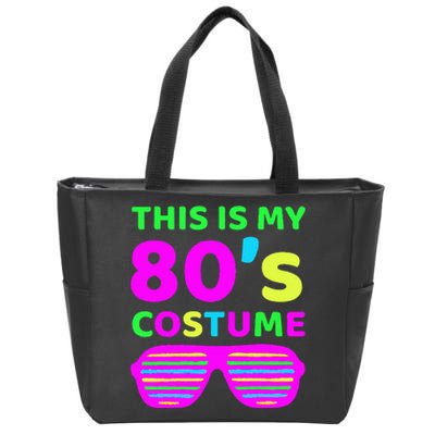 This Is My 80S Costume Outfit Eighties Retro Party Design Zip Tote Bag