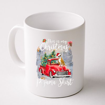 This Is My Christmas Pajama Boxer Xmas Dog Lover Gift Coffee Mug