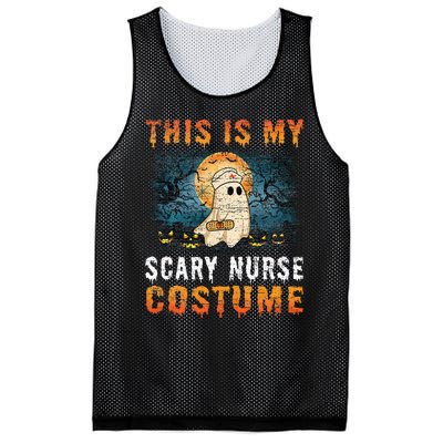 This Is My Scary Nurse Costume Fun Halloween Mesh Reversible Basketball Jersey Tank