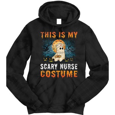 This Is My Scary Nurse Costume Fun Halloween Tie Dye Hoodie