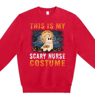 This Is My Scary Nurse Costume Fun Halloween Premium Crewneck Sweatshirt