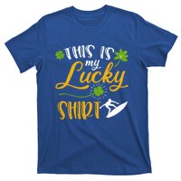 This Is My Lucky Surfing Shamrock Gift St Patricks Day Funny Gift T-Shirt