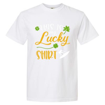 This Is My Lucky Surfing Shamrock Gift St Patricks Day Funny Gift Garment-Dyed Heavyweight T-Shirt