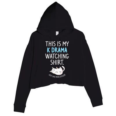 This Is My Kdrama Watching KDrama Korean Drama Lover Crop Fleece Hoodie