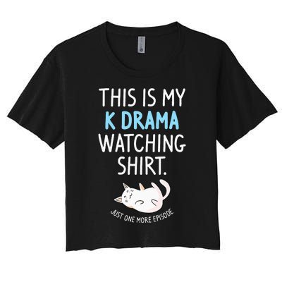 This Is My Kdrama Watching KDrama Korean Drama Lover Women's Crop Top Tee