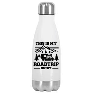 This Is My Road Trip Gift Rv Camper Travel Family Vacation Gift Stainless Steel Insulated Water Bottle