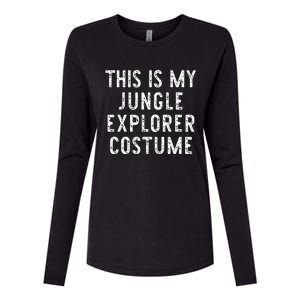 This Is My Jungle Explorer Halloween Costume Lazy Easy Womens Cotton Relaxed Long Sleeve T-Shirt