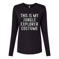 This Is My Jungle Explorer Halloween Costume Lazy Easy Womens Cotton Relaxed Long Sleeve T-Shirt