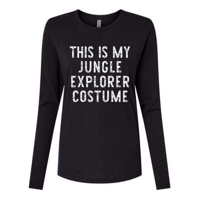 This Is My Jungle Explorer Halloween Costume Lazy Easy Womens Cotton Relaxed Long Sleeve T-Shirt