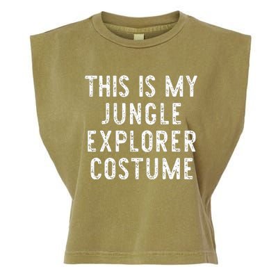 This Is My Jungle Explorer Halloween Costume Lazy Easy Garment-Dyed Women's Muscle Tee