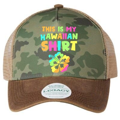 This Is My Hawaiian Tropical Luau Costume Party Hawaii Legacy Tie Dye Trucker Hat