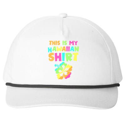 This Is My Hawaiian Tropical Luau Costume Party Hawaii Snapback Five-Panel Rope Hat