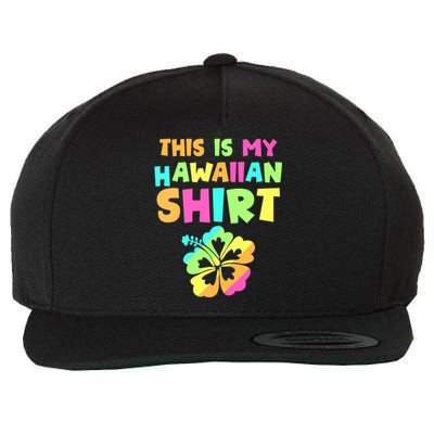 This Is My Hawaiian Tropical Luau Costume Party Hawaii Wool Snapback Cap