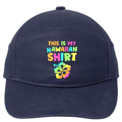 This Is My Hawaiian Tropical Luau Costume Party Hawaii 7-Panel Snapback Hat