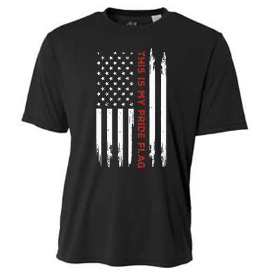 This Is My Pride Flag USA American 4th Of July Cooling Performance Crew T-Shirt