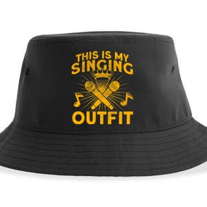 This Is My Singing Outfit Karaoke Singer Sustainable Bucket Hat