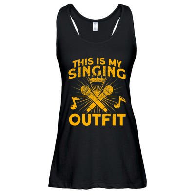 This Is My Singing Outfit Karaoke Singer Ladies Essential Flowy Tank