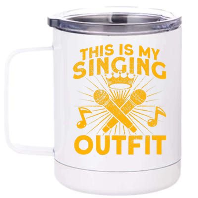 This Is My Singing Outfit Karaoke Singer 12 oz Stainless Steel Tumbler Cup