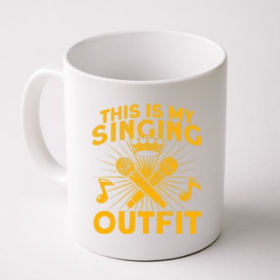 This Is My Singing Outfit Karaoke Singer Coffee Mug