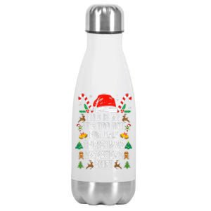 this is my its too hot  ugly christmas sweaters   Stainless Steel Insulated Water Bottle