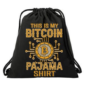 This Is My Bitcoin Pajama Shirt Drawstring Bag