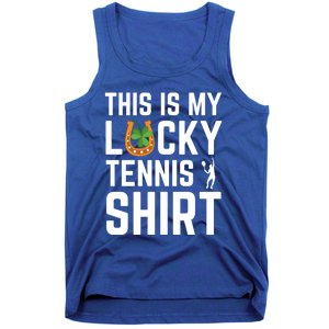 This Is My Lucky Tennis Gift Sport Game St Patrick's Day Gift Tank Top