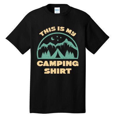 This Is My Camping Funny Retro Camping Tall T-Shirt