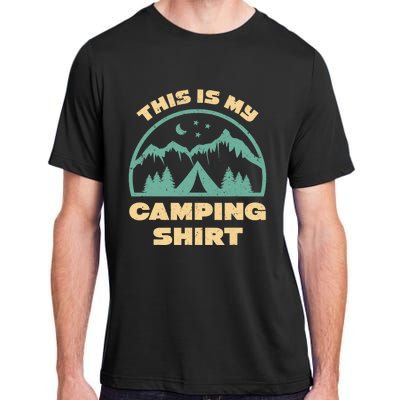 This Is My Camping Funny Retro Camping Adult ChromaSoft Performance T-Shirt