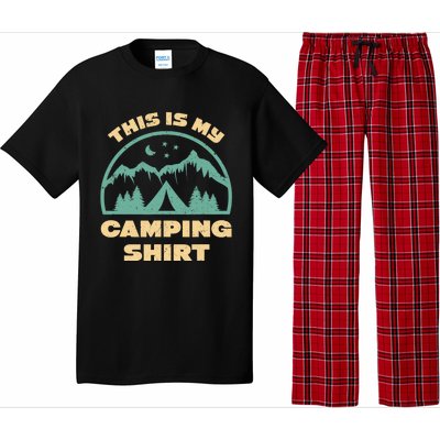 This Is My Camping Funny Retro Camping Pajama Set