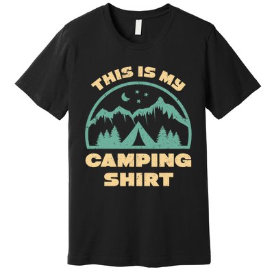 This Is My Camping Funny Retro Camping Premium T-Shirt