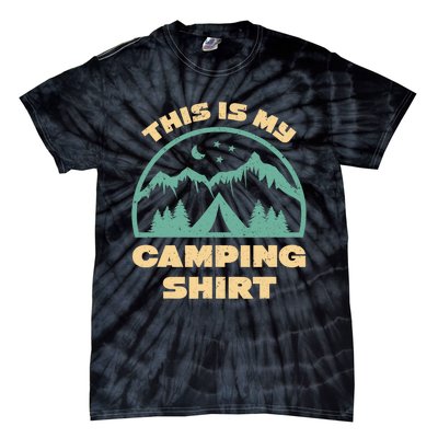 This Is My Camping Funny Retro Camping Tie-Dye T-Shirt