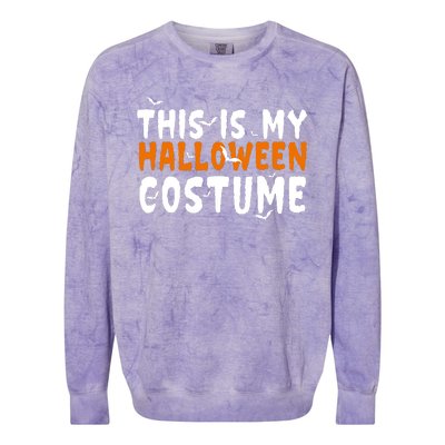 This Is My Halloween Costume Spooky Colorblast Crewneck Sweatshirt