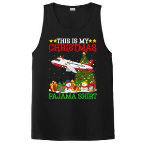 This Is My Christmas Tree Pajamas Airplane Christmas Great Gift PosiCharge Competitor Tank