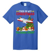 This Is My Christmas Tree Pajamas Airplane Christmas Great Gift Tall T-Shirt