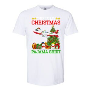 This Is My Christmas Tree Pajamas Airplane Christmas Great Gift Softstyle CVC T-Shirt