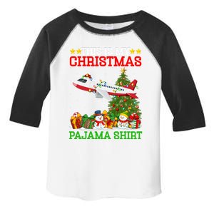 This Is My Christmas Tree Pajamas Airplane Christmas Great Gift Toddler Fine Jersey T-Shirt