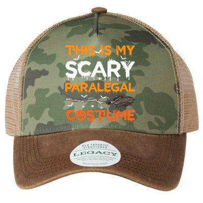 This Is My Scary Paralegal Costume Halloween Great Gift Legacy Tie Dye Trucker Hat