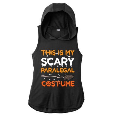 This Is My Scary Paralegal Costume Halloween Great Gift Ladies PosiCharge Tri-Blend Wicking Draft Hoodie Tank