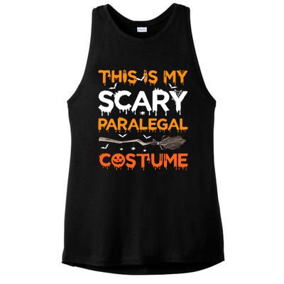 This Is My Scary Paralegal Costume Halloween Great Gift Ladies PosiCharge Tri-Blend Wicking Tank