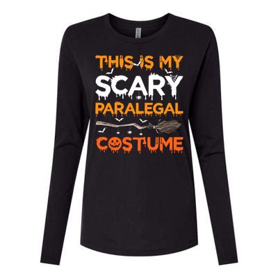 This Is My Scary Paralegal Costume Halloween Great Gift Womens Cotton Relaxed Long Sleeve T-Shirt