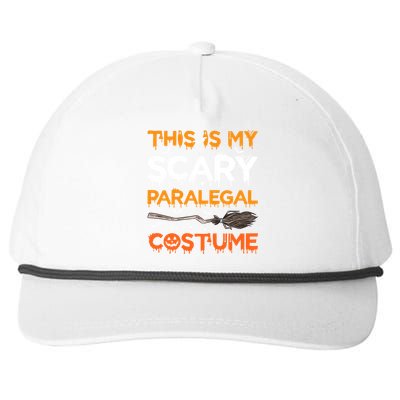 This Is My Scary Paralegal Costume Halloween Great Gift Snapback Five-Panel Rope Hat