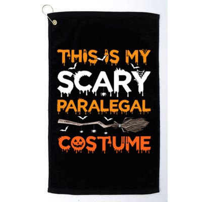 This Is My Scary Paralegal Costume Halloween Great Gift Platinum Collection Golf Towel