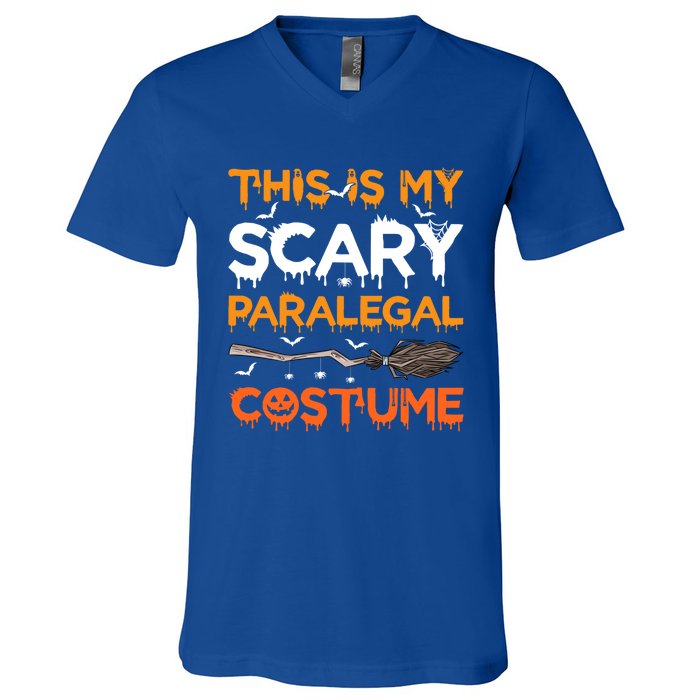 This Is My Scary Paralegal Costume Halloween Great Gift V-Neck T-Shirt