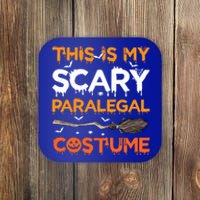 This Is My Scary Paralegal Costume Halloween Great Gift Coaster