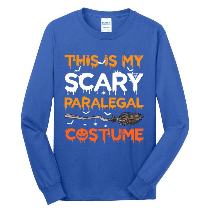 This Is My Scary Paralegal Costume Halloween Great Gift Tall Long Sleeve T-Shirt