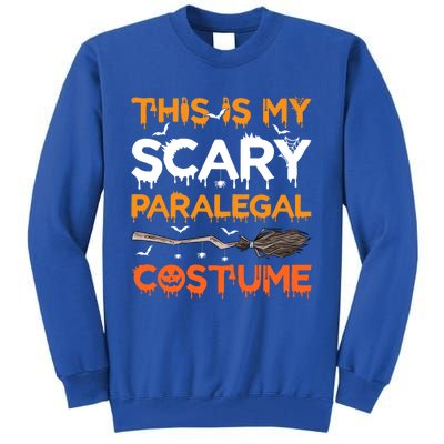 This Is My Scary Paralegal Costume Halloween Great Gift Tall Sweatshirt