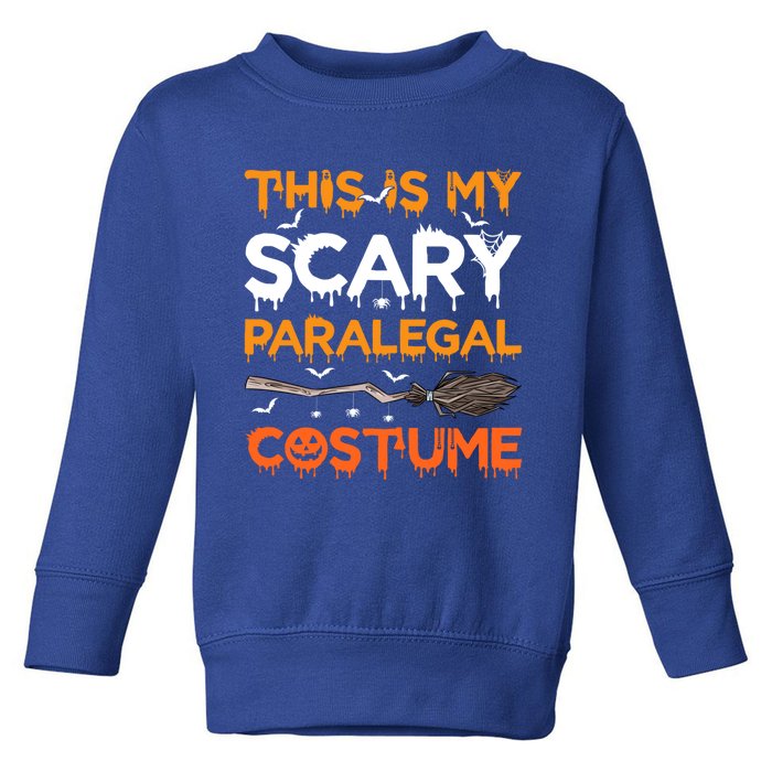 This Is My Scary Paralegal Costume Halloween Great Gift Toddler Sweatshirt