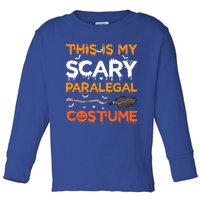 This Is My Scary Paralegal Costume Halloween Great Gift Toddler Long Sleeve Shirt